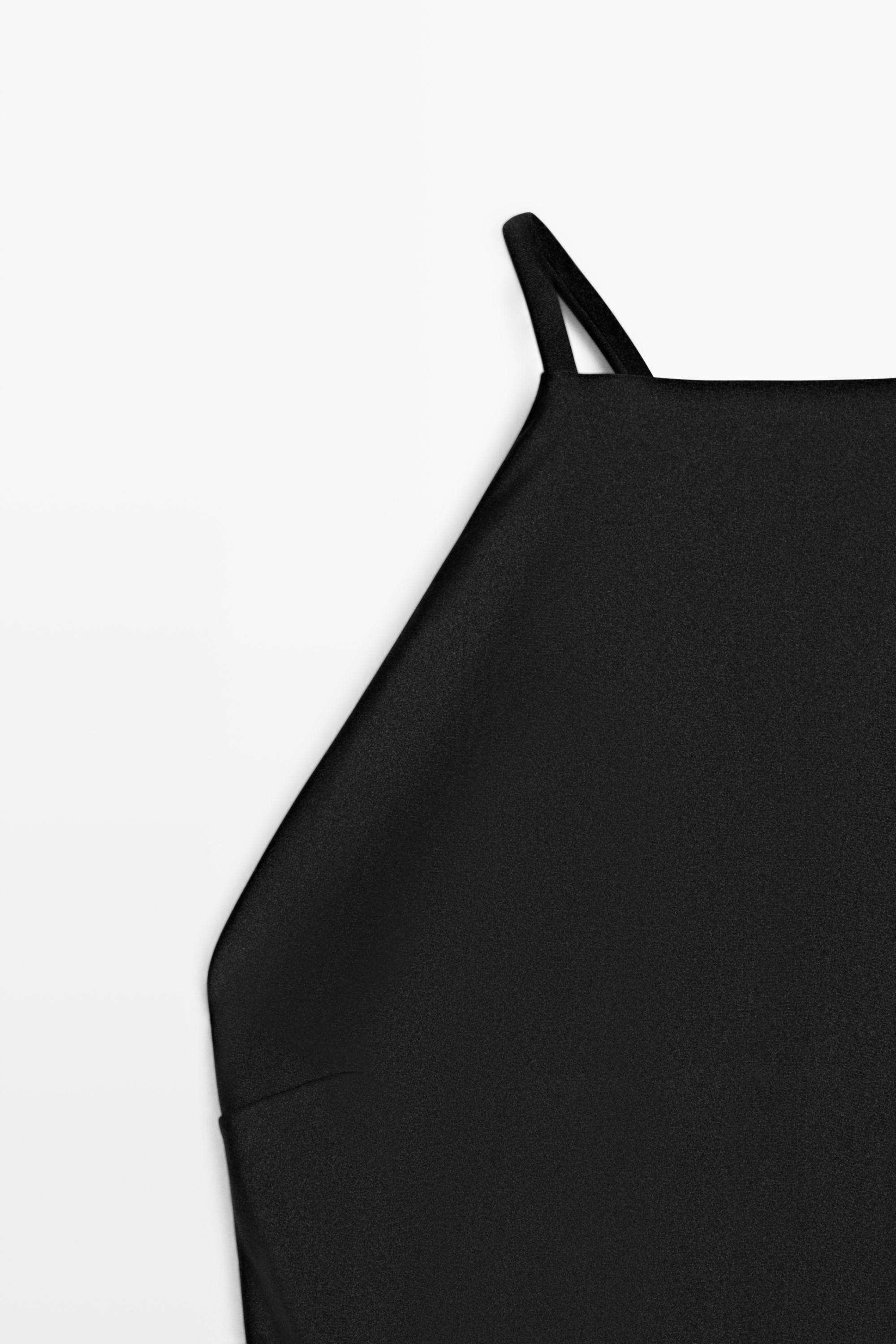 Shimmery halter swimsuit